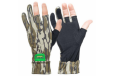 Primos Stretch Fingerless Gloves - Mossy Oak Bottomland Camo OSFM