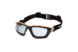 Pyramex Carhartt Carthage Shooting Glasses Black and Tan with Grey Anti-Fo