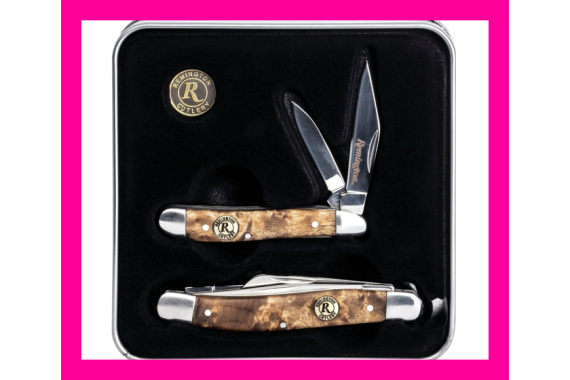 Remington Bob Whites Tin Collector Gift Set Folding Knives 2/ct