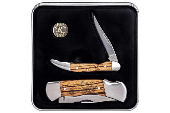 Remington Whitetail and Fox Tin Collector Gift Set Folding Knives 2/ct
