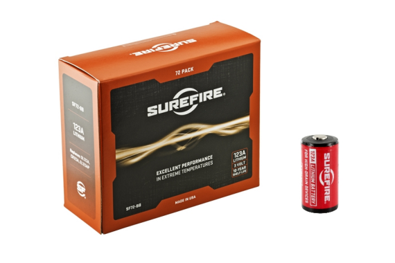 SureFire Sf123a Lithium 3volt Batt 72pk