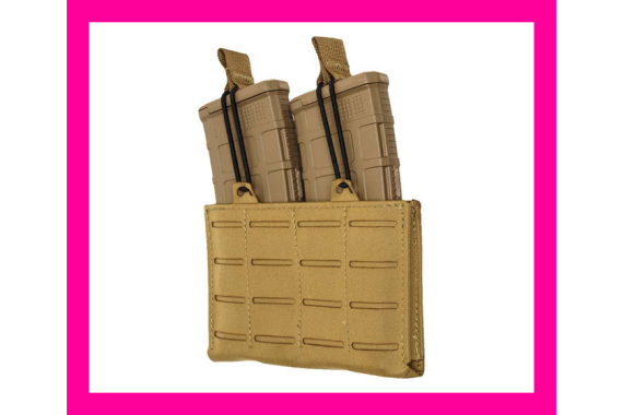 TacShield RZR Molle Double Rifle Magazine Pouch Coyote Brown