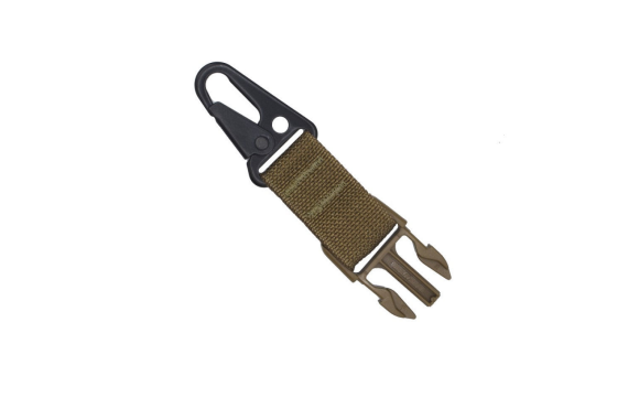 TacShield Sling Attachment Side Release Buckle for HK Snap Hook Coyote