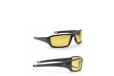 Walkers IKON Forge Shooting Glasses Black with Amber Lens