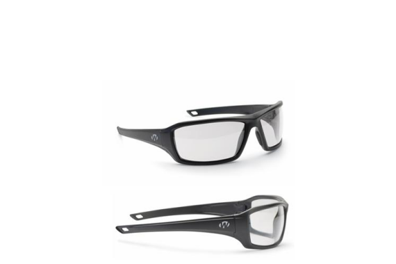 Walkers IKON Forge Shooting Glasses Black with Clear Lens