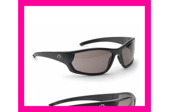 Walkers Vector Full Frame Shooting Glasses Black with Smoke Lens Case