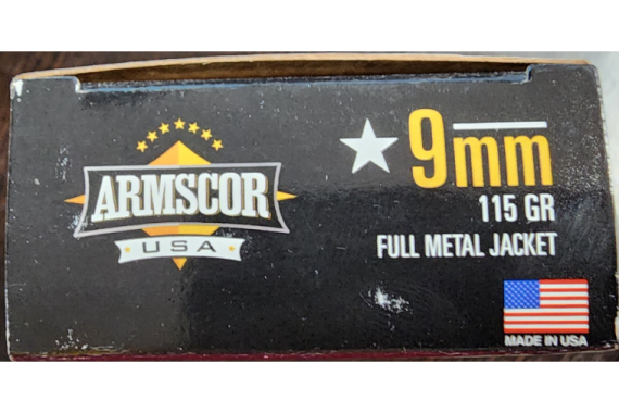 ARMSCOR 9MM 115GR FMJ