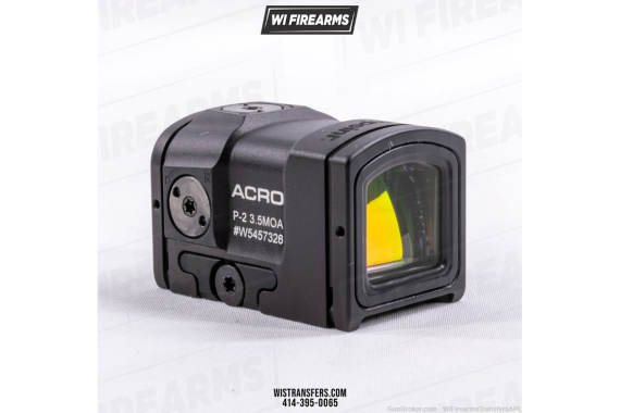 Aimpoint ACRO P-2 Red Dot Reflex Sight, 3.5 MOA, Dot Reticle, Black Hard An