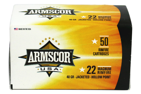 Armscor 22 Wmr 40gr Jhp - 50rd 100bx-cs