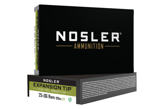Nosler Expansion Tip Rifle Ammunition 25-06 Rem. 100 Gr. Et Sp 20 Rd.