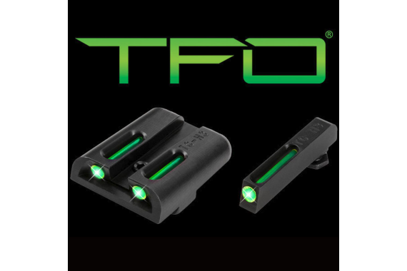 Tfo Tritium-fiber-optic Day-night Sight - Glock Low, Green-green