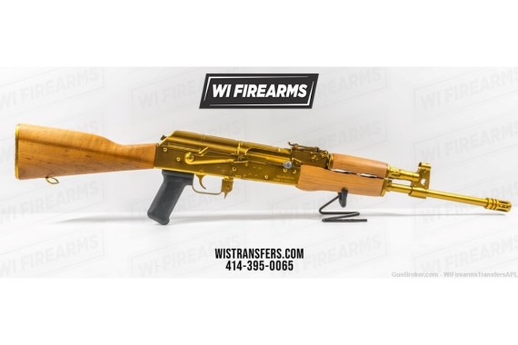 Used Century Arms Paratrooper WASR 10, Gold Cerakote, 7.62x39, (1) 30-rd Go