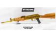 Used Century Arms Paratrooper WASR 10, Gold Cerakote, 7.62x39, (1) 30-rd Go