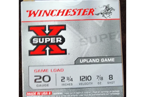 WINCHESTER SUPER-X GAME 20 GAUGE 2.75" .875-8