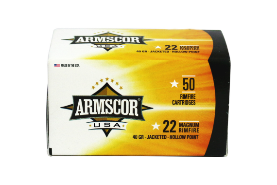 Armscor Rimfire Ammo 22 Wmr 40 Gr. Jhp 50 Rd.