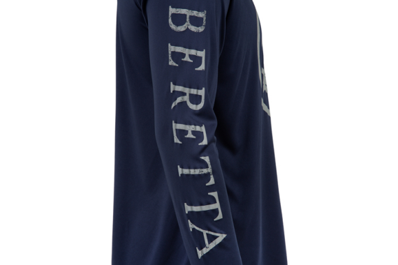 Beretta T-shirt Ls Vintage - Trident Large Navy Blue