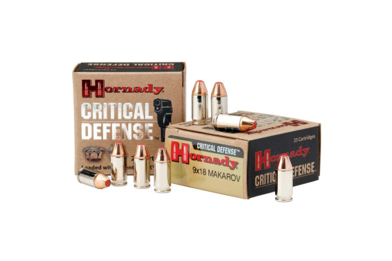 Critical Defense Ammunition - 9x18mm Makarov, Ftx, 90 Gr, 25-bx