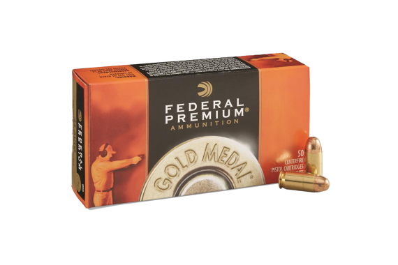 Federal Gold Medal Pistol Ammo 40 S&w 180 Gr. Fmj 50 Rd.