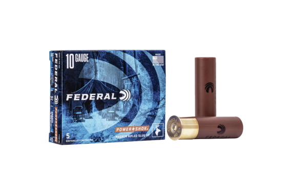 Federal Power-shok Shotgun Ammo 10 Ga. 3.5 In. mag 1 3-4 Oz. Hp 5 Rd.