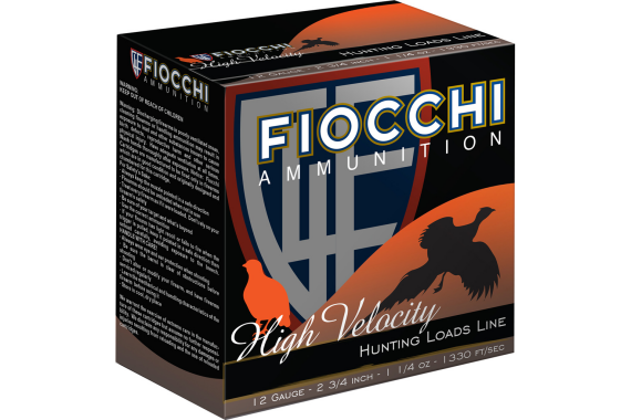 Fiocchi High Velocity Hunting Loads 12 Ga. 2.75 In. 1 1-4 Oz. 8 Shot 25 Rd.