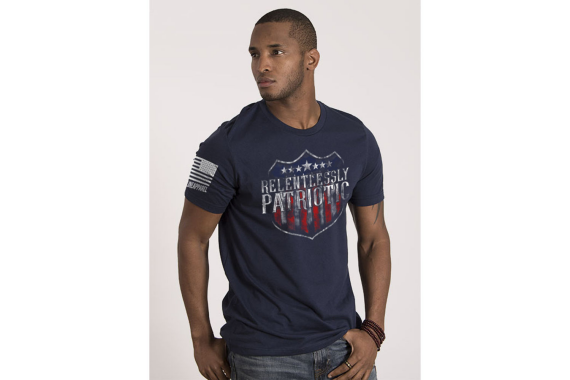 Men's Relentlessly Patriotic T-shirt - Midnight Navy Small