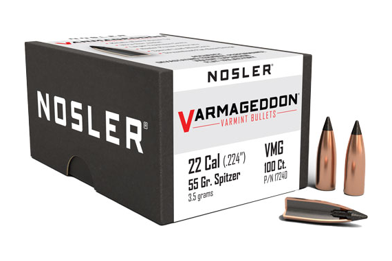 Nosler Bullets 22 Cal .224 - 55gr Varmageddon Tipped 100ct