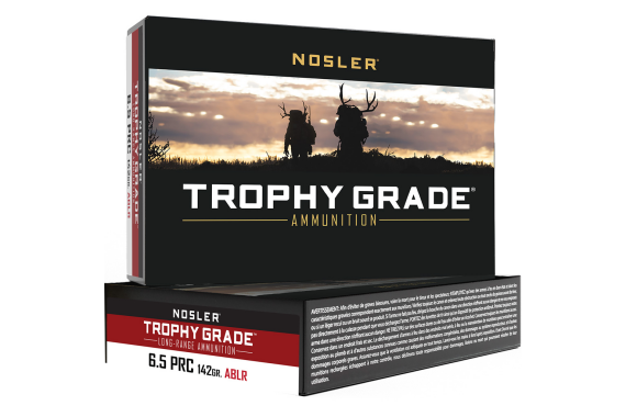 Nosler Trophy Grade Long Range Rifle Ammunition 6.5 Prc 142 Gr. Ablr Sp ...