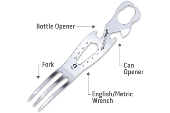 Outdoor Edge Chowpal Mealtime - Multitool W-knife & Orng Pouch