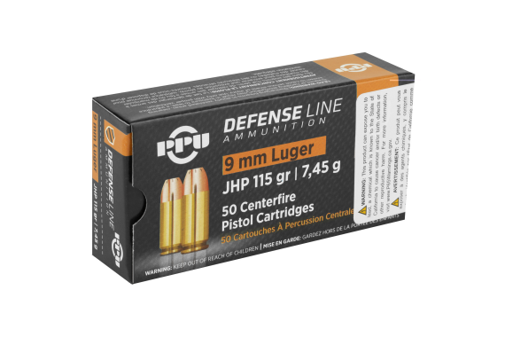 Ppu 9mm Jhp 115gr 50-1000