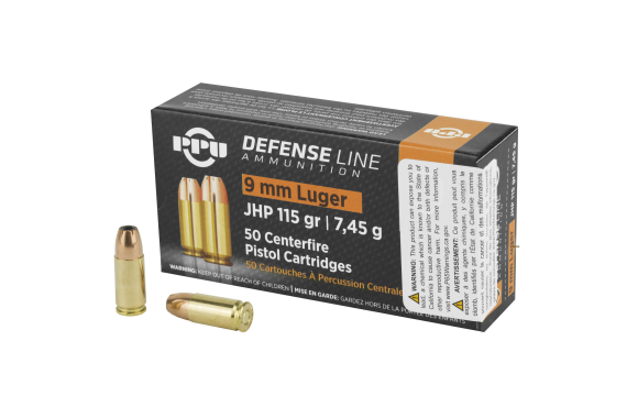 Ppu 9mm Jhp 115gr 50-1000