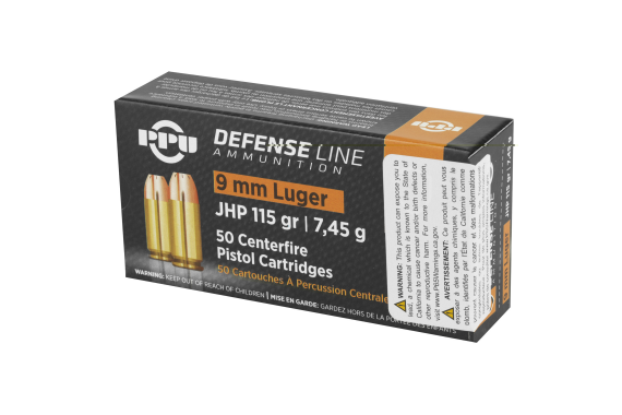 Ppu 9mm Jhp 115gr 50-1000