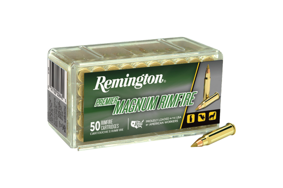 Remington Premier Magnum Rimfire Ammo 22 Wmr 40 Gr. Psp 50 Rd.