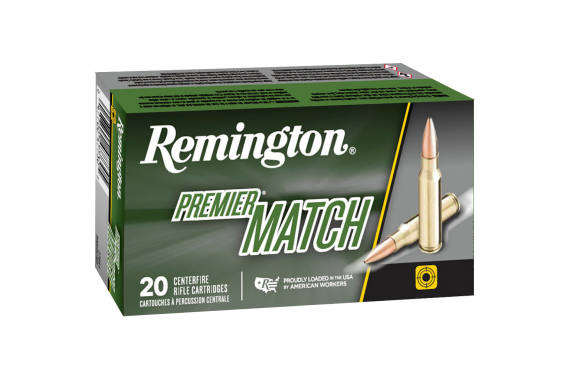 Remington Premier Match Centerfire Rifle Ammo 223 Rem. 62 Gr. Hp 20 Rd.