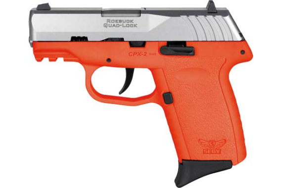 Sccy Cpx2-tt Pistol Gen 3 9mm - 10rd Ss-orange W-o Safety
