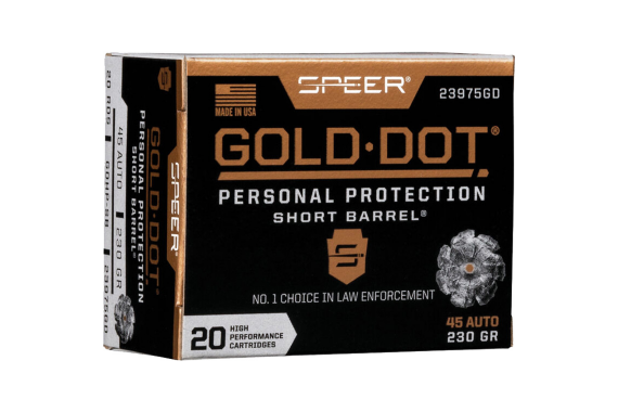 Speer Gold Dot Personal Protection Pistol Ammo 45 Acp 230 Gr. Hp Short B...