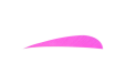 Trueflight Parabolic Feathers Pink 4 In. Lw 100 Pk.