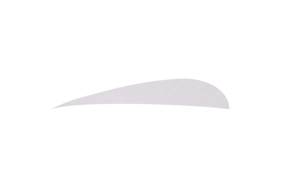 Trueflight Parabolic Feathers White 4 In. Lw 100 Pk.