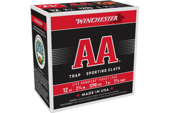 Winchester Aa 12ga 1oz 7.5 - 1290fps 250rd Case Lot