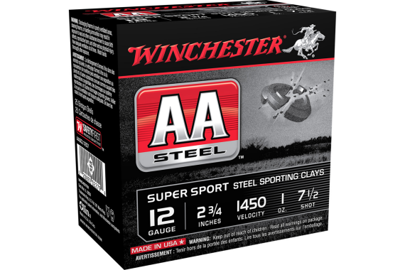 Winchester Aa Steel Target Sporting Clays Load 12 Ga. 2.75 In. 1 Oz. 7.5...