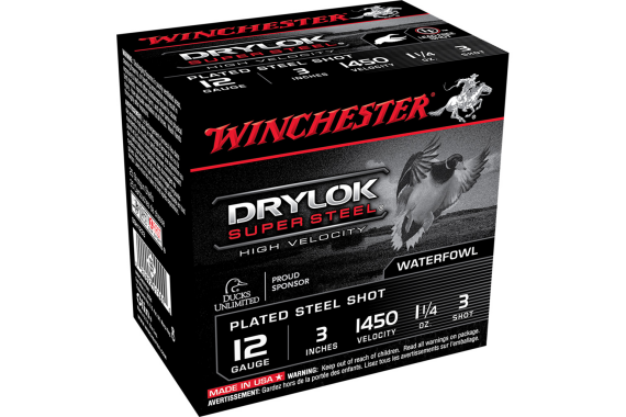 Winchester Drylok High Velocity Plated Load 12 Ga. 3 In. 1 1-4 Oz. Shot ...