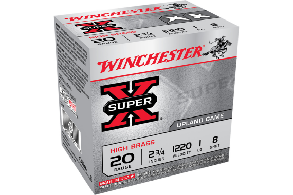 Winchester Super-x High Brass Heavy Game Load 20 Ga. 2.75 In. 1 Oz. 8 Sh...