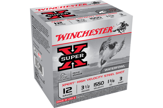 Winchester Super-x Xpert Hi-velocity Steel 12 Ga. 3.5 In. 1 3-8 Oz. 3 Sh...