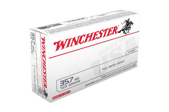 Winchester Usa 357 Sig - 125gr Fmj-rn 50rd 10bx-cs