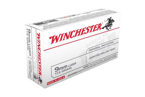 Winchester Usa 9mm Luger 115gr - Jhp 50rd 10bx-cs