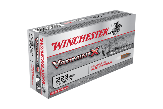 Winchester Varmint X Rifle Ammo 223 Rem 55 Gr. Polymer Tip 20 Rd.