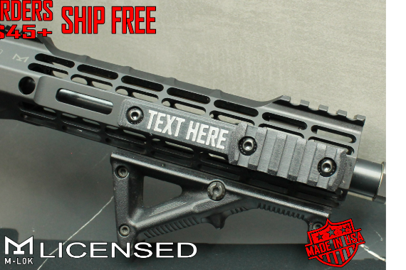 M-LOK GEN 2 TRAC TAG - Custom M-LOK Rail Cover w/ Integrated Pic Rail